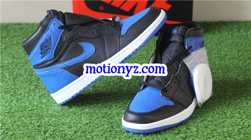 2017 Tumbled Leather Air Jordan 1 Retro OG High Royal Blue